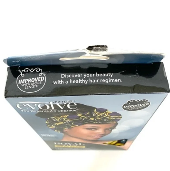 NWT Firstline Evolve Royal Ties Wrap Head Scarf Yellow and Blue Patterned - Picture 8 of 12